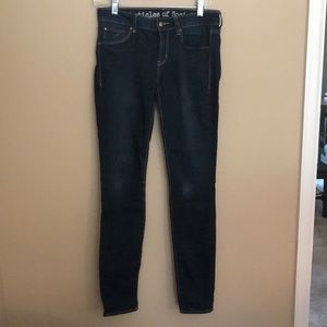 Dark denim skinny jeans
